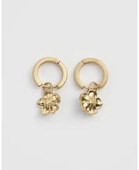 Fable England Flower Huggie Earrings
