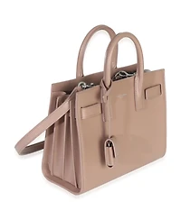Pre-Owned Saint Laurent Beige Smooth Leather Nano Classic Sac De Jour