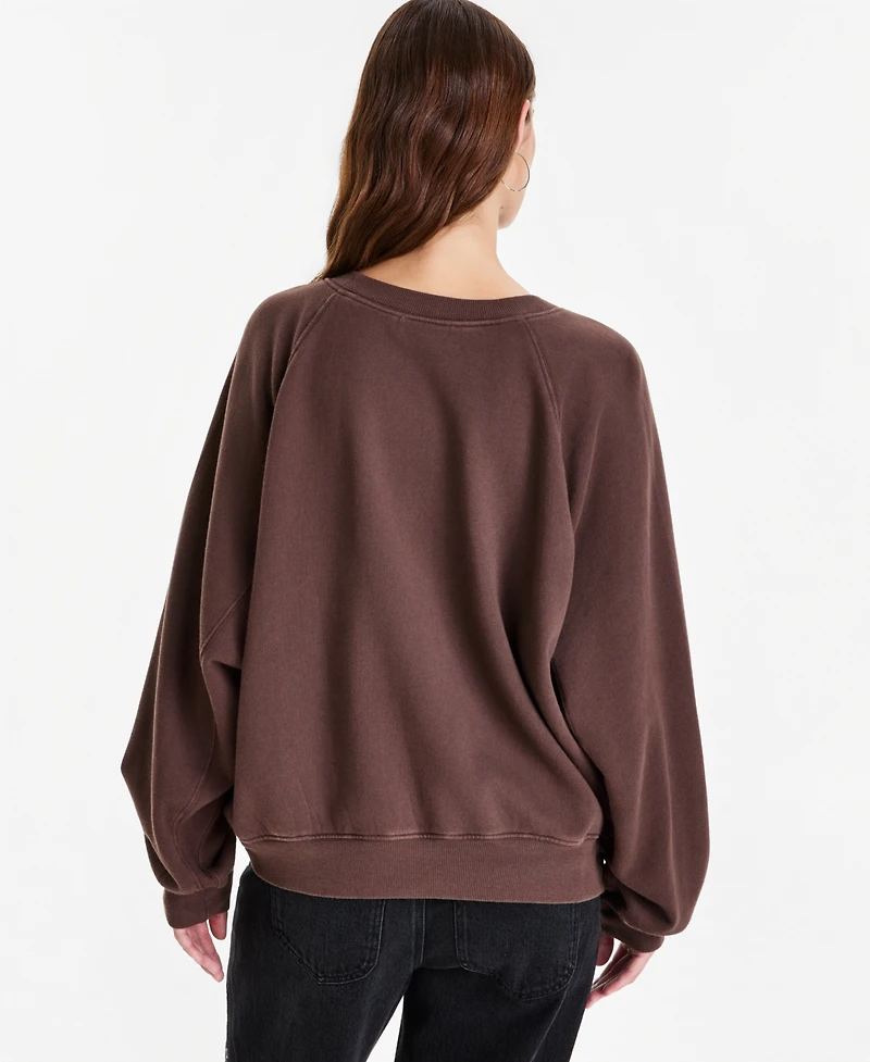 And Now This Women's Cotton Graphic Fleece Sweatshirt, Macy's Exclusive