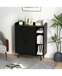 Slickblue Free-Standing Floor Storage Cabinet with 1 Drawer