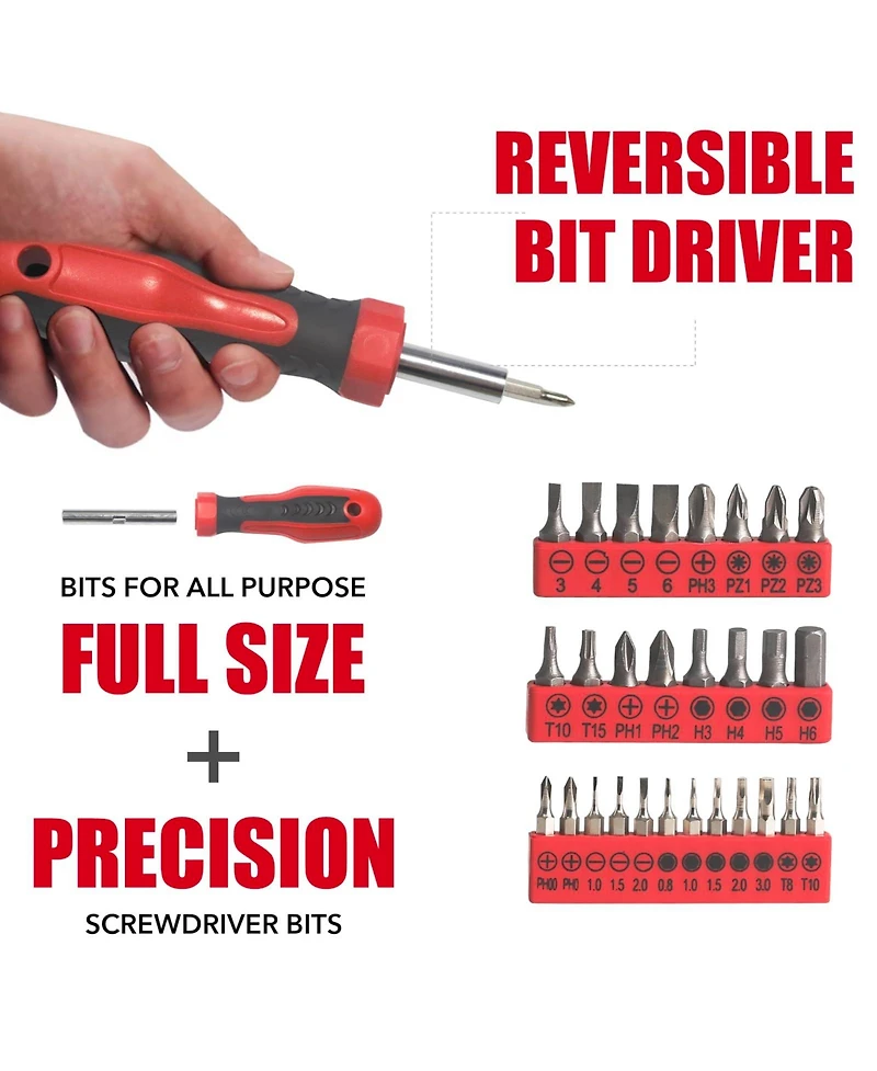 Xdovet Home Tool Kit Portable Storage Box Daily Repair Maintenance Diy Office Garage