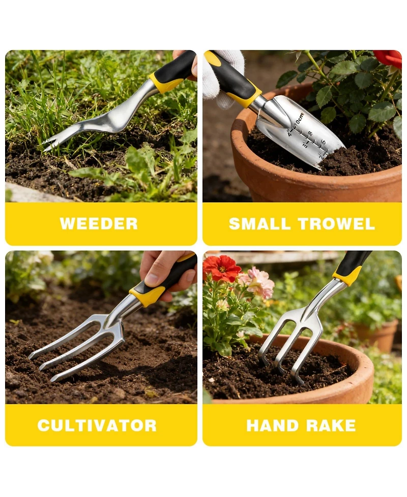 Xdovet Garden Tools Set Aluminum Alloy 7-Piece Gift