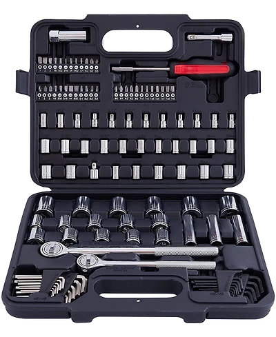 Xdovet Socket Wrench Set 1/2inch 3/8inch Drive Ratchets Sae Metric Sockets Deep Spark Plug Bits Hex Keys Auto Repair Tool Kit
