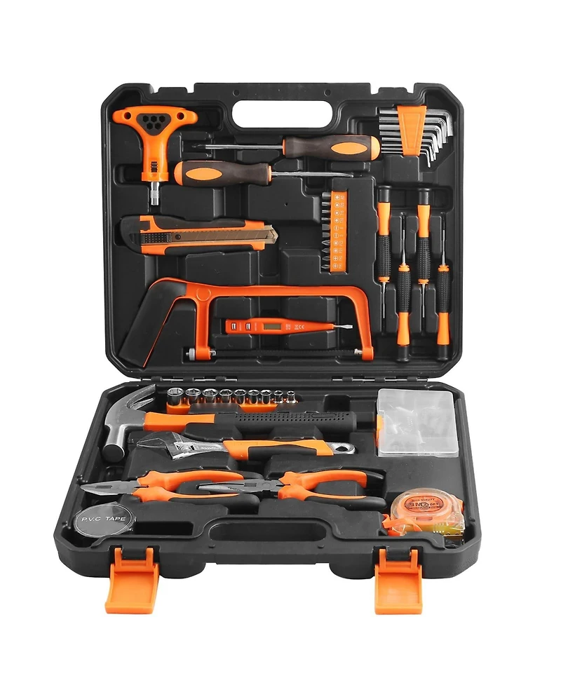 Xdovet Home Repair Tool Kit 104-Pieces Ratchet Handle Blow Case