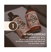 Johnny Slicks Body Wash - Supports Clean and Hydrated Skin - With Activated Charcoal, Organic Oils and Exfoliants