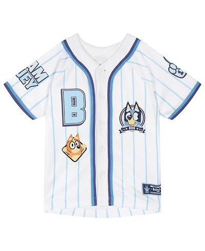 Bluey Baby Boys Athletic Button-Down Baseball Jersey