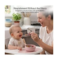Sperric Silicone Baby Feeding Set, Suction Bowls with Lids and Spoons, Waterproof Baby Bibs, Stacking Teether Toys, Bpa Free Baby