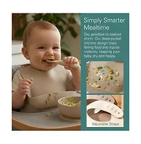 Sperric Silicone Baby Feeding Set, Suction Bowls with Lids and Spoons, Waterproof Bibs, Stacking Teether Toys, Bpa Free
