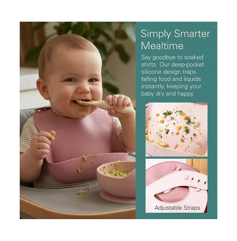 Sperric Baby Teething Popsicle Set with 6-cavity mold and 2 silicone bibs, Bpa-free, freezer and dishwasher safe for soothing teething relief.
