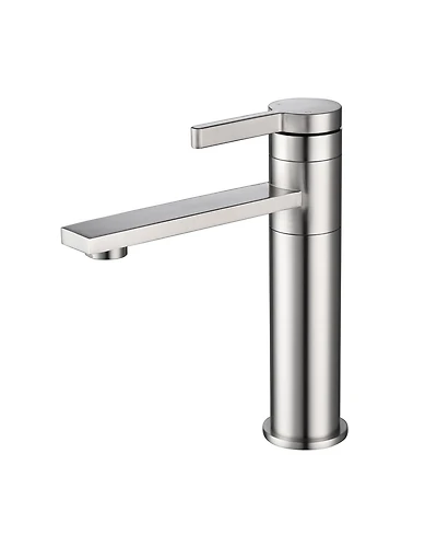 Midola Single Handle Sink Vanity Bathroom Faucet Stainless Steel with Brushed Nickel for Bathroom