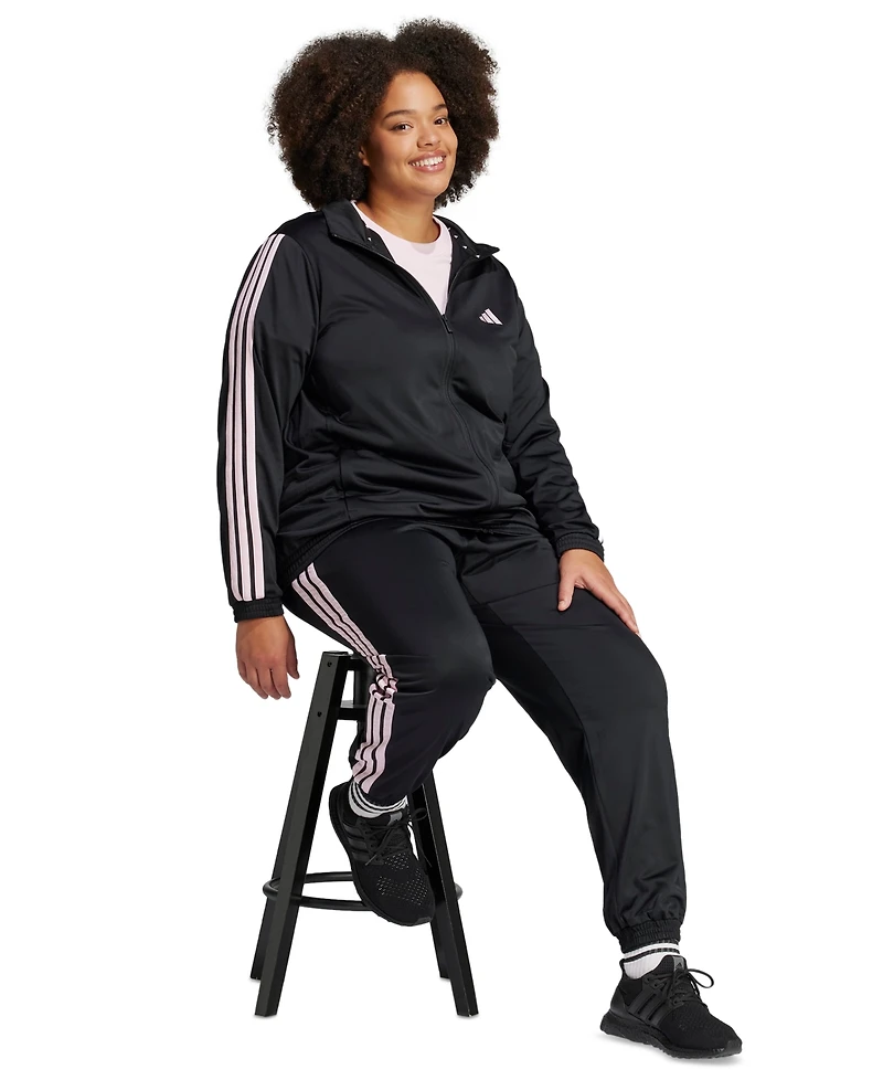 adidas Plus Essentials Tricot Three Stripes Track Jacket