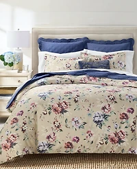 Charter Club Ophelia Floral 3-Piece Duvet Cover Set, Full/Queen, Macy's Exclusive
