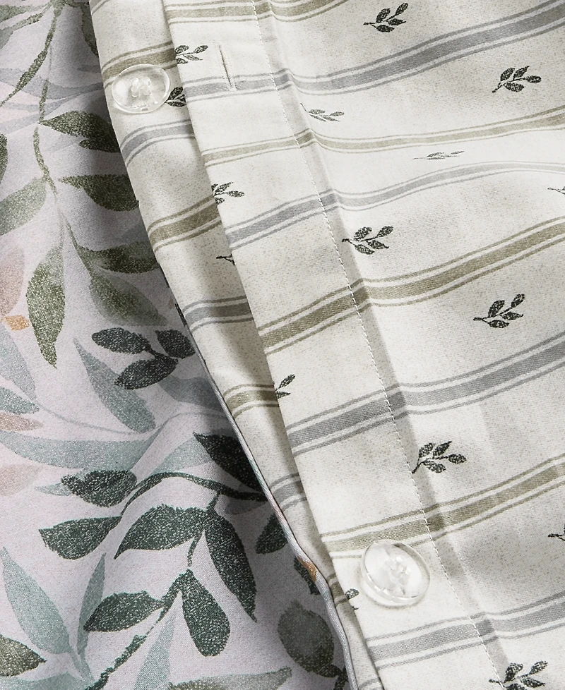 Charter Club Linden Vines 3-Piece Duvet Cover Set, Full/Queen, Macy's Exclusive
