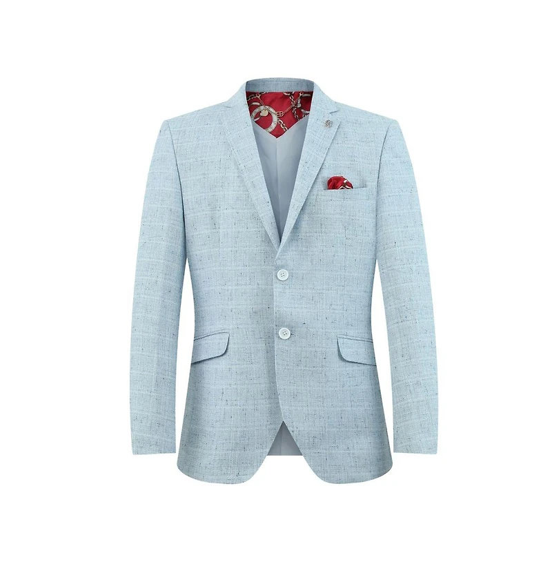 Elie Balleh Men's Slim Fit Solid Blazer Sports Coat