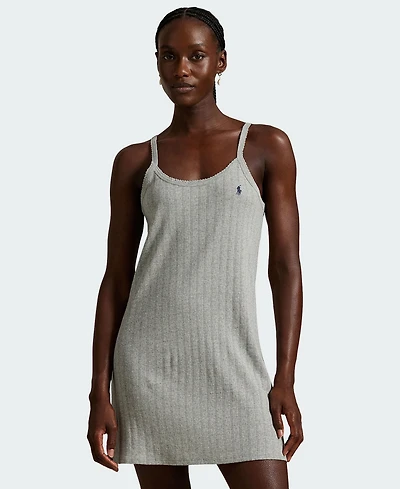Polo Ralph Lauren Women's Round Neck Cotton Cami Slip Dress