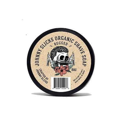 Johnny Slicks Shave Soap | Supports Smooth Shaving |8 oz| Rugged Scent