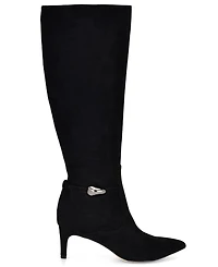 Nine West Women's Salla Suede Stiletto Heel Tall Boots