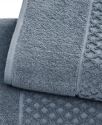 Linery & Co Cotton Diamond Waffle Texture 6pieces Bath Sheet Set
