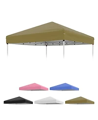 gaomon 10X10Feet Canopy Replacement Top with Silver Coated and Uv Protection Pop Up Tent Cover Waterproof (Top Only)