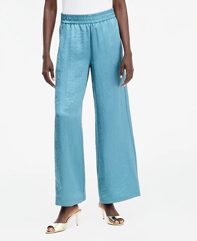 I.n.c. International Concepts Women's Satin Wide-Leg Pants, Macy's Exclusive