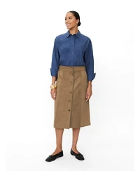 Masai Copenhagen Women's Button Front Midi Skirt