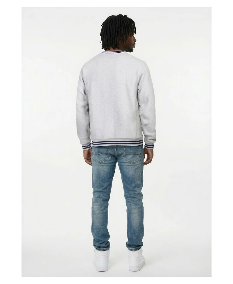 Champion Men's Heather Gray New York Yankees Reverse Weave Sweatshirt
