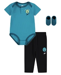 Nike Baby Boys' Multisport Bodysuit, Pants and Socks, 3-Piece Set