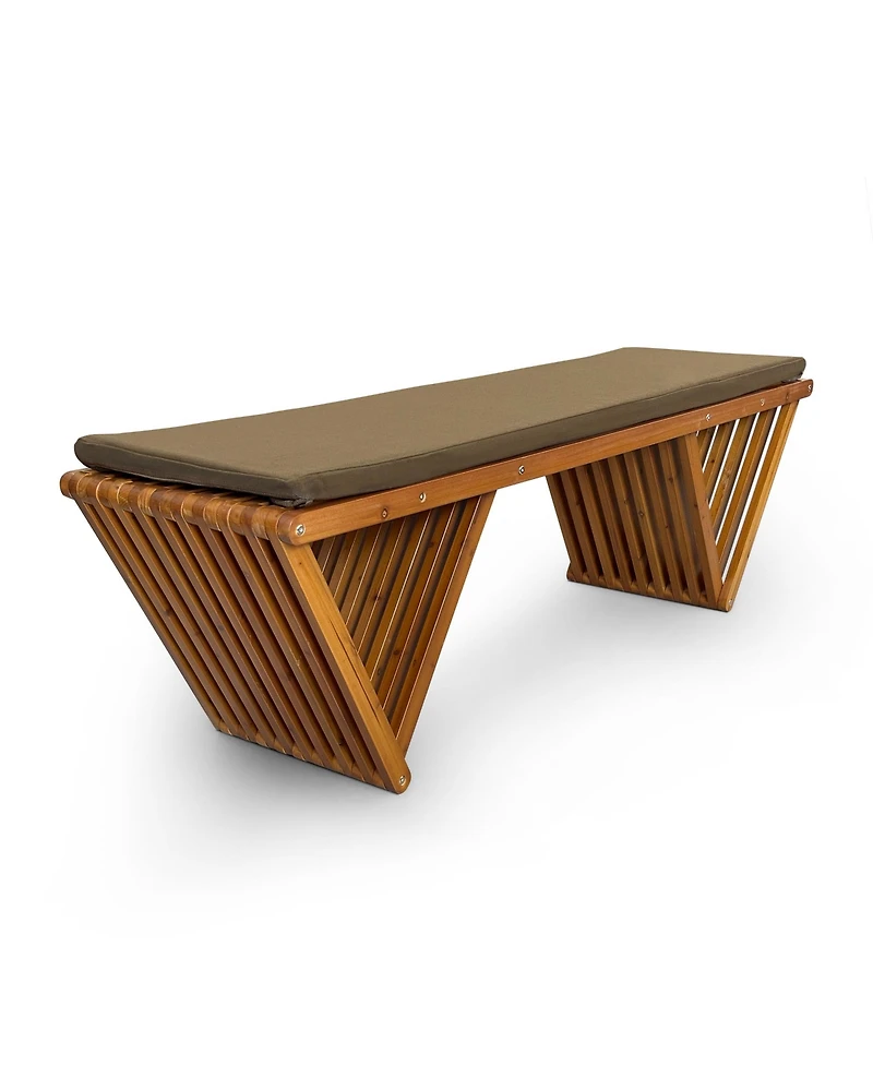 All-Weather Outdoor Corner Chair, Patio Triangle Accent Armchair for Garden, Porch and Fire Pit