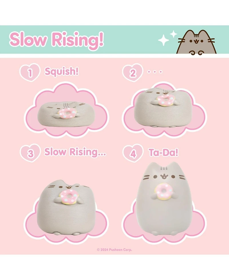 Hamee Squishy Jumbo Toy Pusheen Figure Slow Rising Cute Birthday Gift, Stress Relief, Collectible Deskterior Play Doll - Santa Hat Christmas