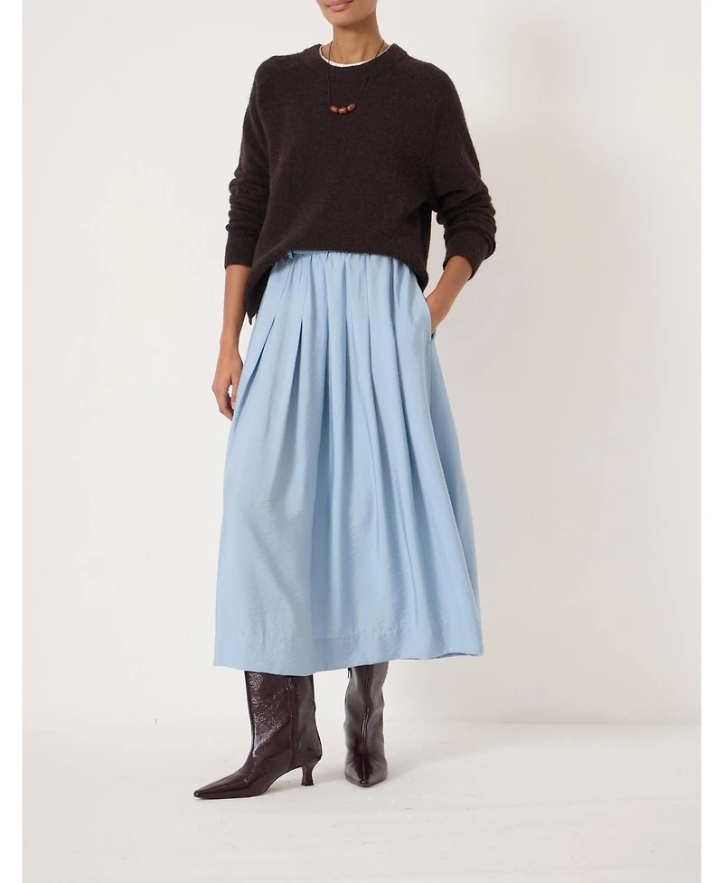 Hush Women's Pleated Air Flow Midi Skirt