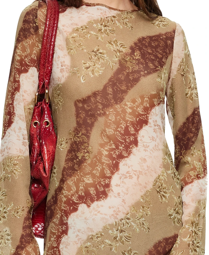 Lioness Women's Pacific Long-Sleeve Tie-Back Maxi Dress