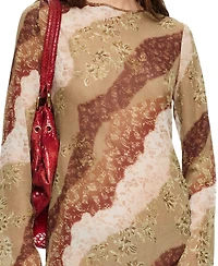 Lioness Women's Pacific Long-Sleeve Tie-Back Maxi Dress