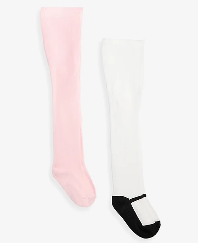 First Impressions Baby Girls' 0M-24M Mary Jane Detail Stockings, 2-Pack, Macy's Exclusive