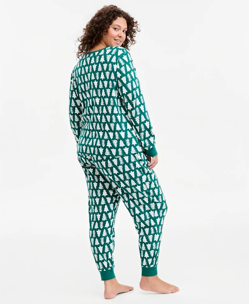 Holiday Lane Plus Size Santas Cotton Pajama Set, Macy's Exclusive
