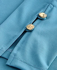 I.n.c. International Concepts Women's Long-Sleeve Collared Keyhole Blouse, Macy's Exclusive