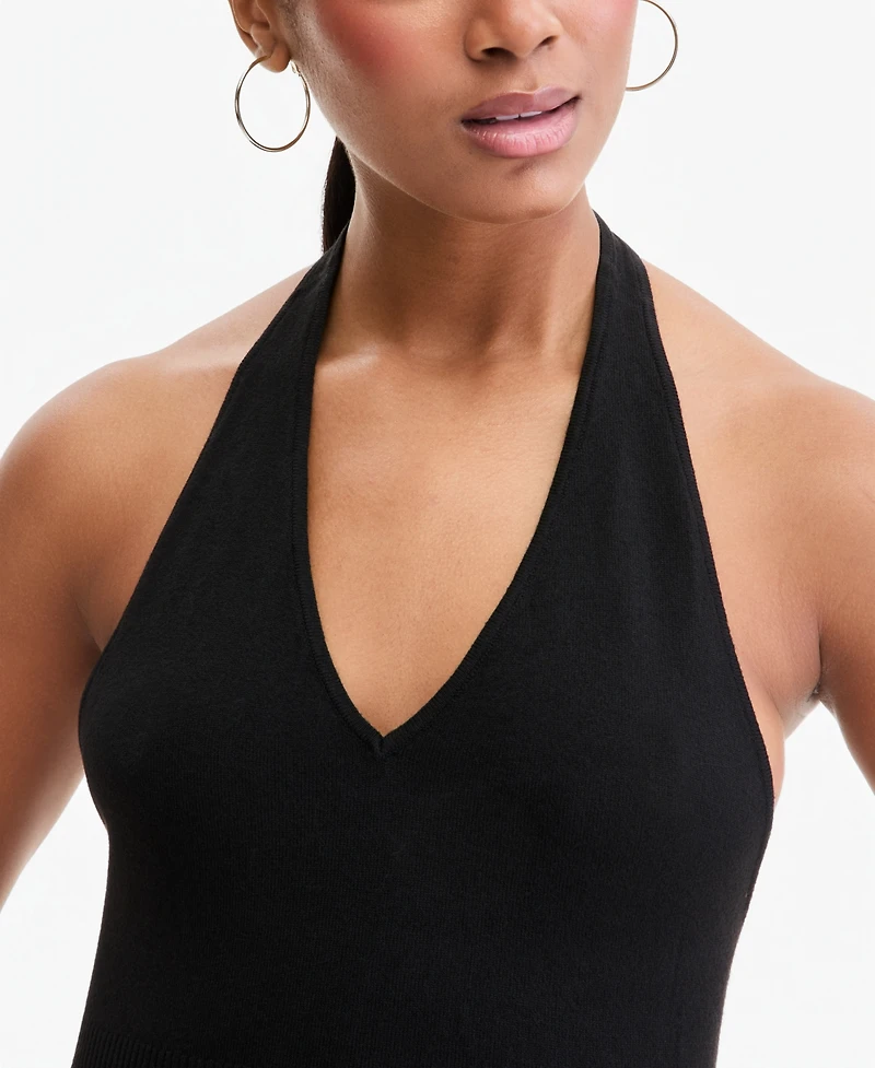 Bar Iii Women's Sweater Halter Top, Macy's Exclusive