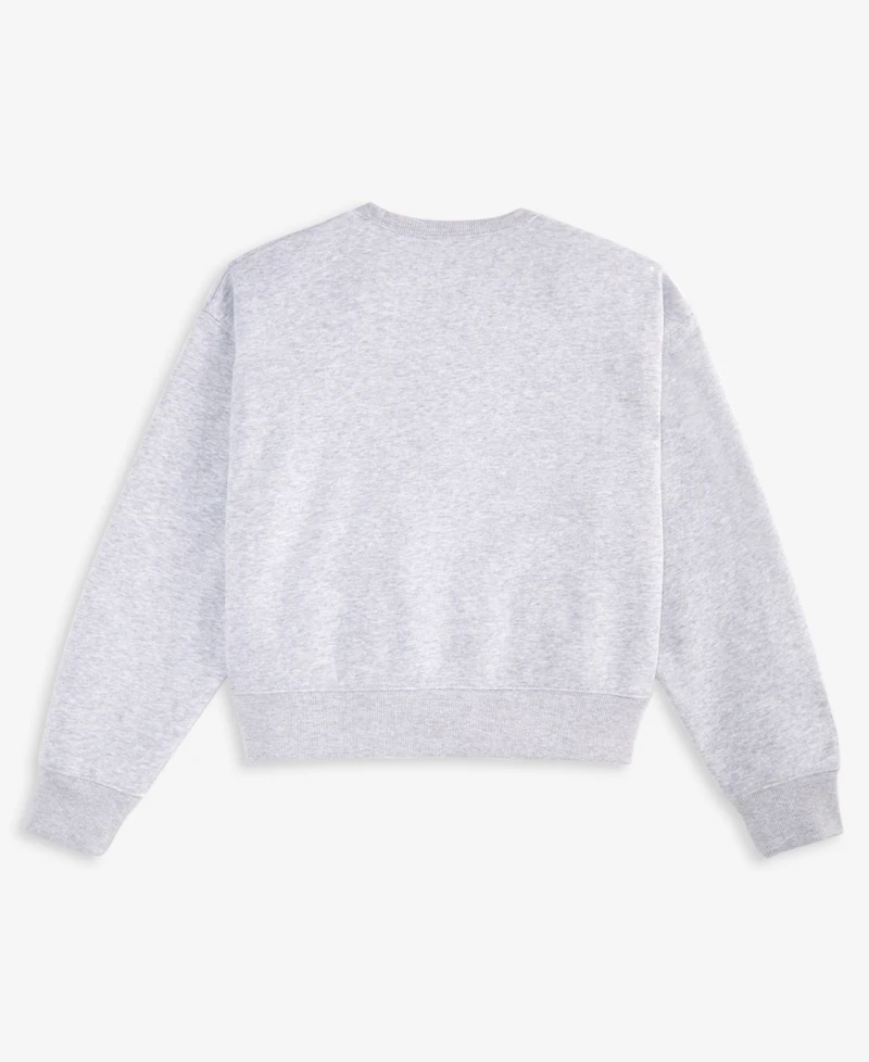 With Jules Girls' 7-16 Mini Imitation Pearl Bow Crewneck Sweatshirt