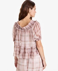 And Now This Petite Scoop Neck Short-Sleeve Top, Macy's Exclusive