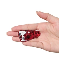 Peanuts Snoopy and Woodstock Sequin Snap Back Hair Clips 8-Piece Set Official License, Peanuts Gifts, Snoopy Things
