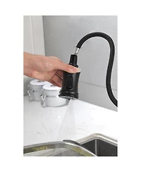 Phying High Arc Pull Out Kitchen Faucet Single Handle Single Level Stainless Steel Sink Faucet With Pull Down Sprayer Modern Multifunctional Faucet