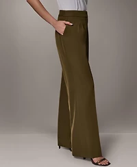 Donna Karan New York Petite High-Rise Wide-Leg Pants