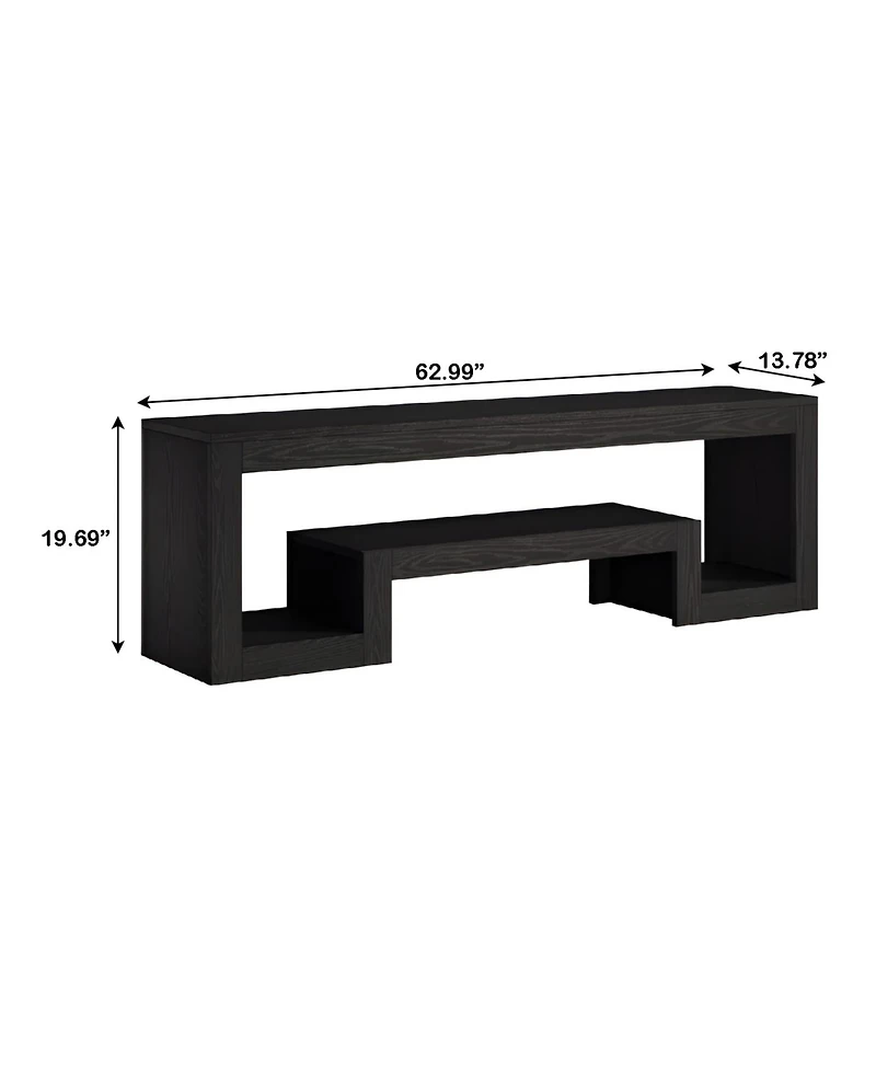 Slickblue Media Console Tv Stand for Living Room Entertainment