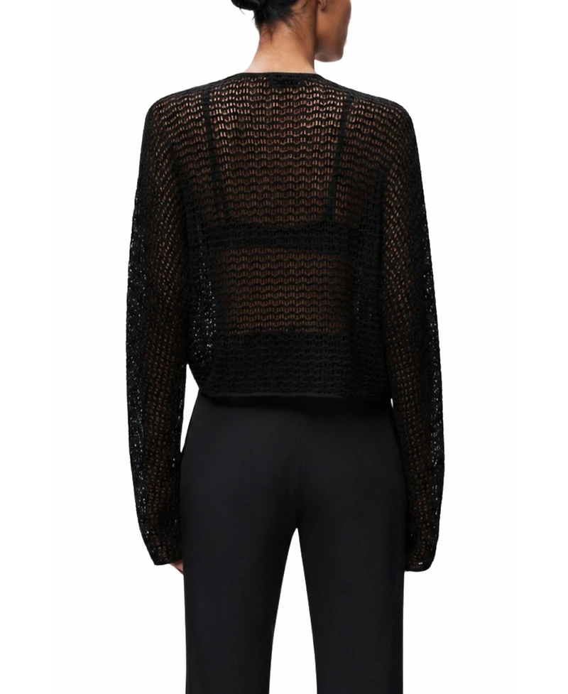 Nocturne Women's Wrap Mesh Blouse