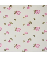 Andy & Evan Toddler Girls Blush Floral Knit Seersucker Bubble Dress