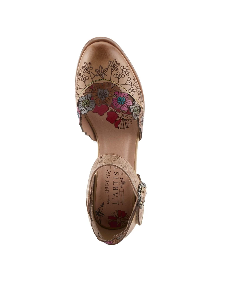 L'Artiste Women's Happydance Pumps with Hand-Painted Design