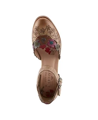 L'Artiste Women's Happydance Pumps with Hand-Painted Design