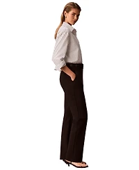 Calvin Klein Petite High-Rise Bootcut Pull-On Pants