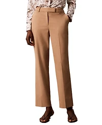 Calvin Klein Petite Straight-Leg Mid-Rise Pants