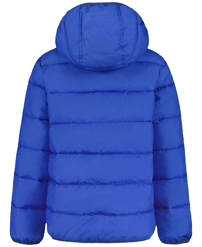 Under Armour Boys' 8-20 Solid Logo Full-Zip Puffer Hooded Jacket
