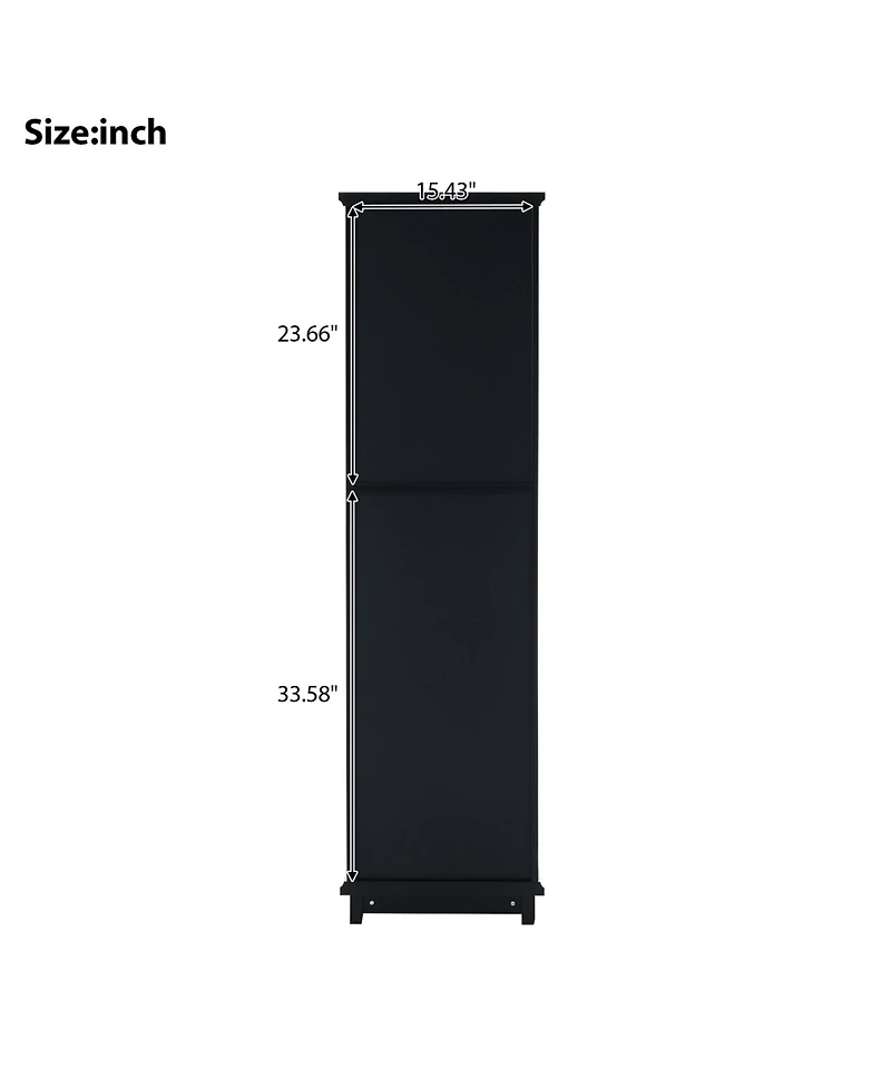 Phying 63 Inch Tall Bathroom Storage Cabinet Free Standing Cabinet Modern Display Organizer Cabinet for Home Bathroom Living Room Entryway